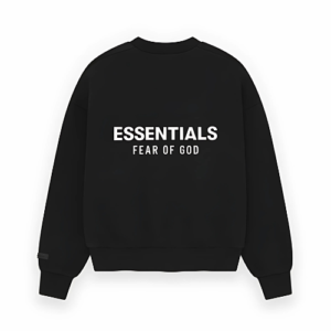 Essentials Black Sweatshirt – Casual & Warm Design