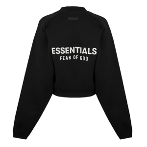 Essentials Black Women's Sweatshirt – Stylish & Cozy Fit