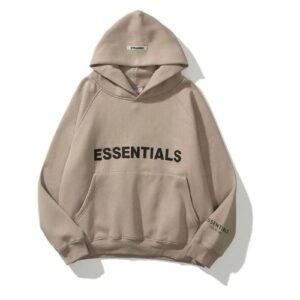 Essentials Brown Hoodie – Classic Streetwear Pullover