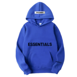 Essentials Blue Hoodie – Stylish & Comfortable Fit