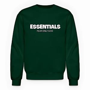 Essentials Green Sweatshirt – Cozy & Trendy Streetwear
